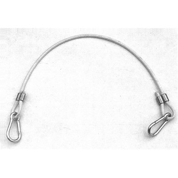 Safety cable for outboard engines up to 25 HP